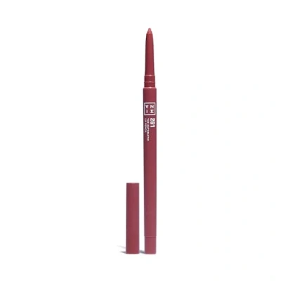 Image of 3INA MAKEUP The Automatic Lip Pencil 261 Dark nude Liner Built In Sharpener Waterproof