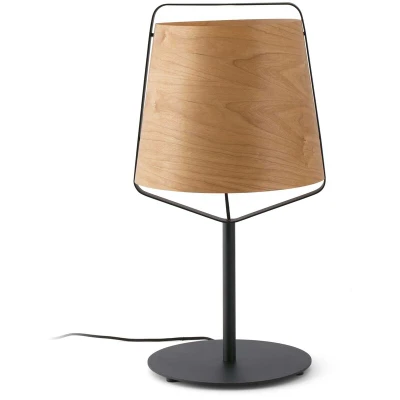 Image of Stood 1 Light Table Lamp Black, Wood, E27