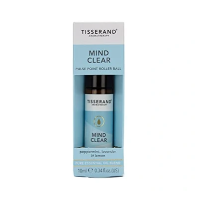 Image of Tisserand Aromatherapy Mind Clear Roller Ball Essential Oil, 10 ml