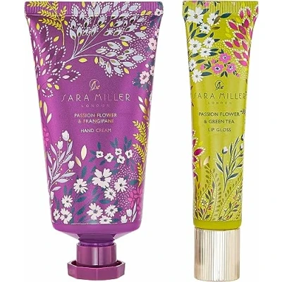 Image of Sara Miller Beauty London Haveli Garden Hand &amp; Lip Duo Enriched Cream Made In The UK Vegan Friendly Travel Size
