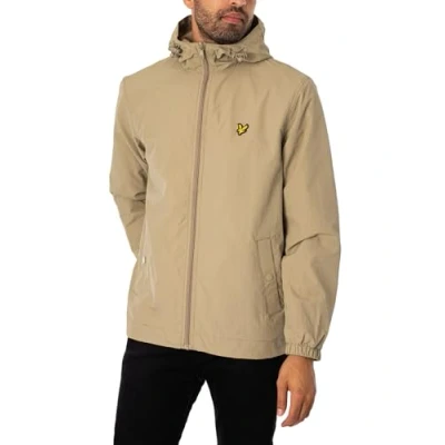 Image of Lyle &amp; Scott ZIP Through Hooded Jacket Summer jacket, Men&#039;s, Size: Large, Sage uniform