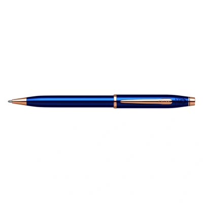Image of CROSS Century II Translucent Cobalt Blue Lacquer Ballpoint Pen