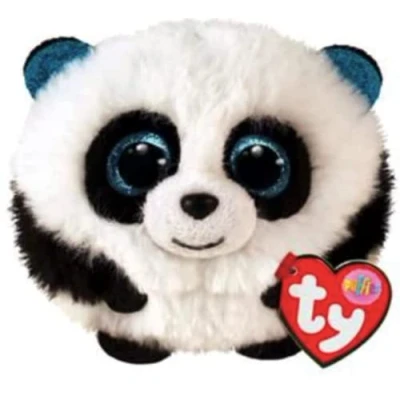 Image of TY Toys Teeny Puffies Panda Bamboo 10 CM,Black/White,2009130