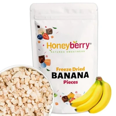 Image of Freeze Dried Banana Pieces 100g No Added Sugar, 100% Natural, Gluten Free, Vegan Friendly