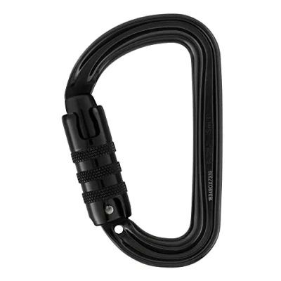Image of Petzl M39A TLN NEW Sm&#039;D Ultra Light Asymmetrical Carabiner, Triact Lock, Black
