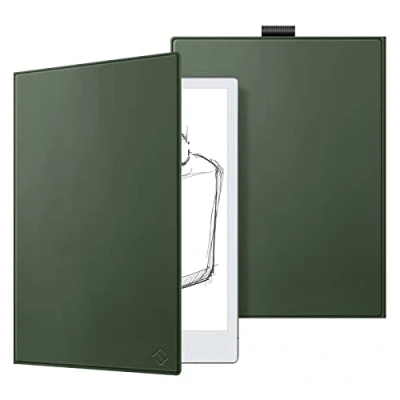 Image of FINTIE EZDX020 Slim Case for Remarkable 2 Digital Paper Tablet 10.3 inch (2020 Released) Premium PU Leather Lightweight Book Folio Cover with Pen Holder, Not Fit 1, Alpine Green