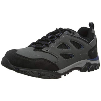 Image of Regatta Mens Holcombe IEP Low Rise Walking Shoes, Waterproof &amp; Breathable with Hardwearing Outdoor Tread Perfect for Hiking Climbing