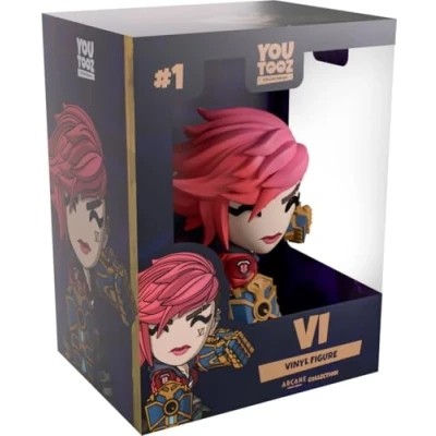 Image of Youtooz Arcane Vi Collectible Figure 3.8 Inch Vinyl from League of Legends Netflix Series