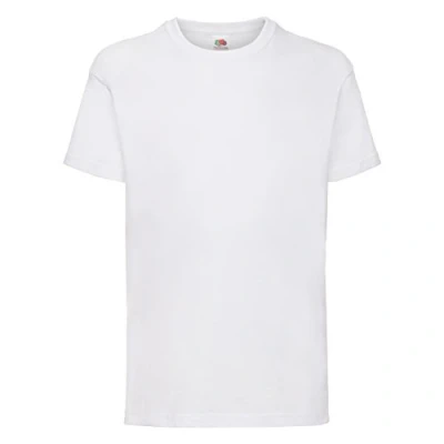 Image of Fruit of the Loom boys&#039; t shirt., Boys&#039;, UTBC329_113, White, 128 cm