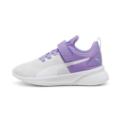Image of PUMA Boy&#039;s Unisex Kids Flyer Runner V PS Sneaker, Lavender Alert White Silver Mist, 10 UK Child