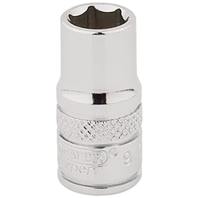 Image of Draper HI TORQ� 6 Point Socket, 1/4&quot; Sq. Dr., 9/32&quot;