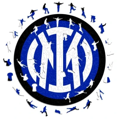 Image of Iconic Puzzles, Inter Logo, Official Product, Wooden Puzzle for Adults and Children, 100% Sustainable Wood, Size L 500 pieces