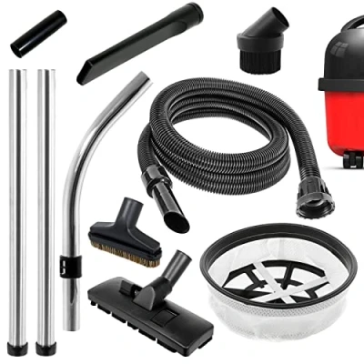 Image of SPARES2GO 1.8m Hose Filter Rods + Full Brush Tools Kit for Numatic Henry Vacuum Cleaner
