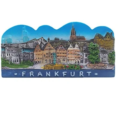 Image of Frankfurt Germany 3D Fridge Magnet Tourist Souvenir Gift &amp; Collection Home kitchen Decoration Magnetic Sticker Refrigerator