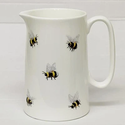 Image of Bumble Bees Fine Bone China Jug 13 cm