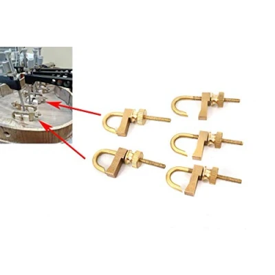 Image of Yinfente Violin tool brass hold repair crack clamp Luthier Making Adjustable Size (2pcs)