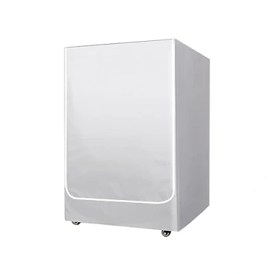 Image of Washing Machine Cover Waterproof, Dryer Cover, 60 x 65 90 cm Gray Dust for Front Load Washer and Dryer, UV Protection, Aging Resistant, Dirt Repellent