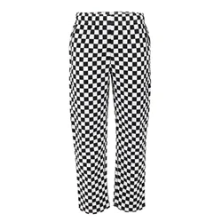 Image of Whites Unisex Vegas Trousers Big Black &amp; White Check Size XL