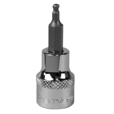 Image of Sealey Premier Ball End Hex Socket Bit 3mm 3/8&quot;Sq Drive