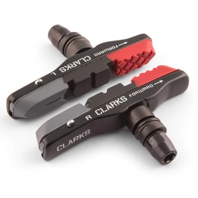 Image of Clarks Elite MTB/Hybrid V Brake Pads w/ Aluminium Holder &amp; Triple Compound Insert
