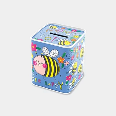 Image of Rachel Ellen Designs Ltd Bee Happy Money Pot Tin