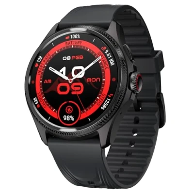 Image of Ticwatch Pro 5 Enduro Black Smartwatch para Hombres 1.43 &quot;Android Wear OS Reloj Inteligente 90 Horas de batería 110+ Modos Entrenamiento 7/24 Ritmo cardíaco No es Compatible con iPhone/iOS