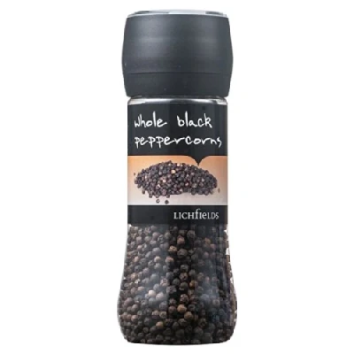 Image of Lichfields Whole Black Peppercorns 200g