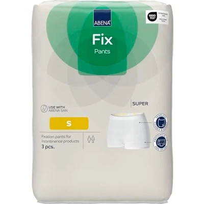 Image of Abena Fix Pants Super Small Disposable Underwear Pack of 3 for Fixing Incontinence Products and Pads. Pull Up Pants. Men Women.