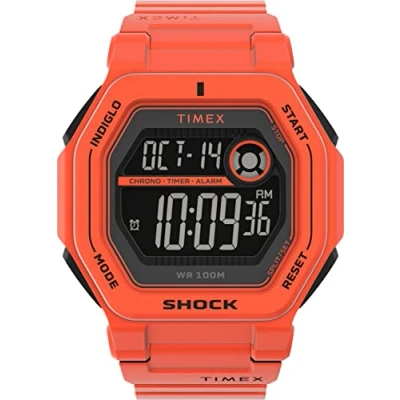 Image of Timex Men&#039;s Digital Quartz Watch with Plastic Strap TW2V60000