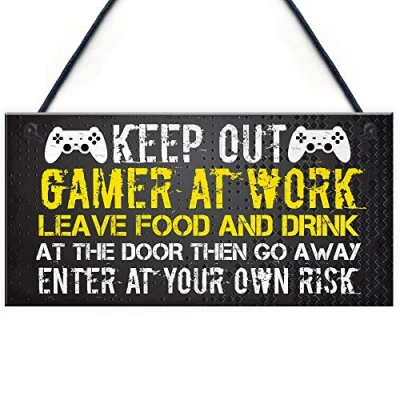 Image of RED OCEAN Novelty Gaming Sign Inspired Funny Christmas Gamer Gift For Brother Son