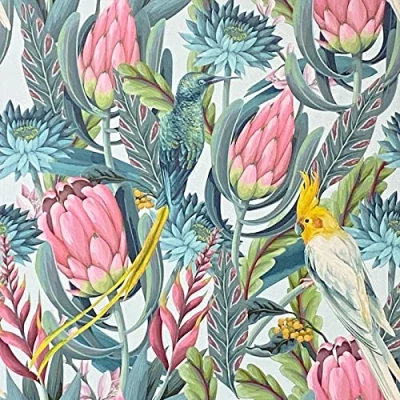 Image of Arthouse 297905 Rainforest Escape Wallpaper Green / Pink