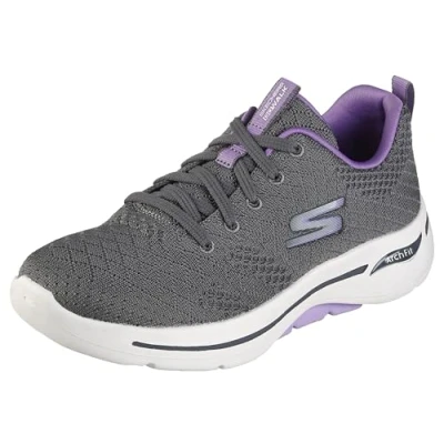 Image of Skechers Women&#039;s Go Walk Arch Fit Unify Sneaker, Grey, Gray*5.5 UK