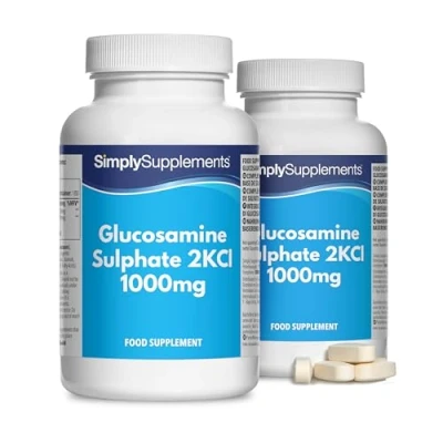 Image of Glucosamine Sulphate 2KCL 1000mg One A Day Potent Formula 360 Fast Release Tablets = Up to 1 Year Supply Manufactured in The UK