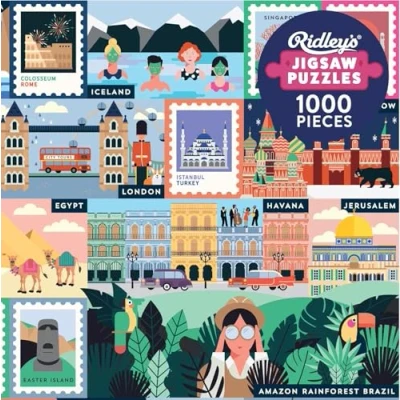 Image of Ridley&#039;s JIG060 Jigsaw Puzzle, 50 awe Inspiring Travel Destinations