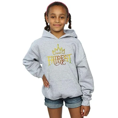 Image of Disney Girls The Descendants Fairest Gold Hoodie Sport Grey 5 6 Years