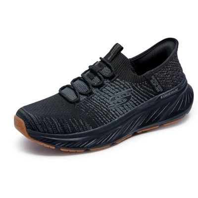 Image of Skechers Men&#039;s Edgeride Raygo Sneaker, Black, 8.5 UK