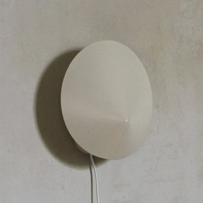 Image of ferm LIVING Arum Sconce wall light, beige, 29 cm, plug