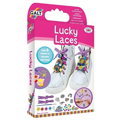 Image of Galt Toys, Lucky Laces, Shoelace Charms Kit for Kids, Ages 6 Years Plus