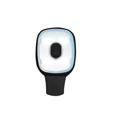 Image of Portwest USB Rechargeable Light Clip, Size: One Size, Colour: Black, HV12BKR