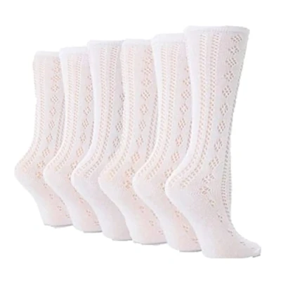 Image of 6 Pairs Kids Pelerine Below the knee white school socks (as8, age, 1_year, 2_years, regular)