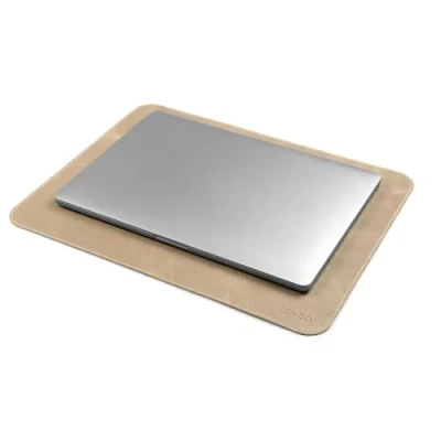 Image of LONDO Top Grain Leather Mouse Pad Desk Mat (Mink)