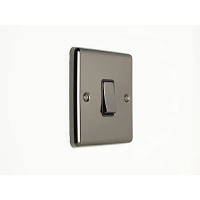 Image of Eurolite 1 Gang 20Amp DP Switch Black Nickel Enhance Range Trim