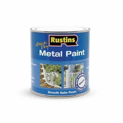 Image of RUSTINS Metal Paint White 1L