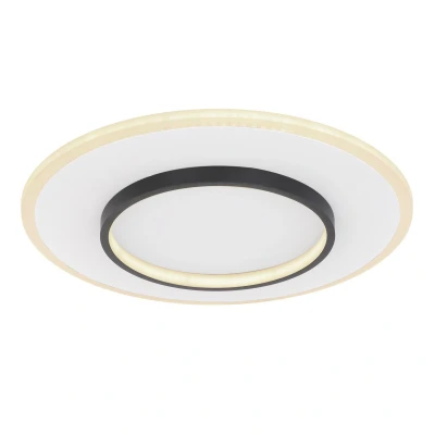 Image of Lima Square Integrated LED Semi Flush Ceiling Light White Dimmable 3000 6000K Remote Control