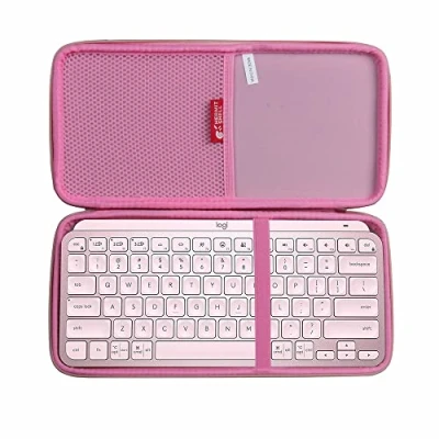 Image of Hermitshell Hard Travel Case for Logitech MX Keys Mini Minimalist Wireless Illuminated Keyboard (Rose Gold)