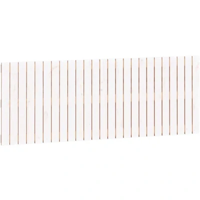 Image of vidaXL Wall Headboard White 159.5x3x60 cm Solid Wood Pine