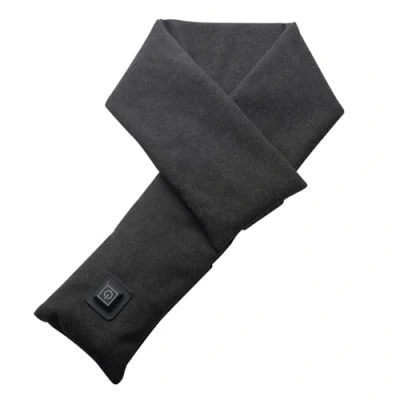 Image of Carmen C81236GRY Heated Neck Wrap, Scarf with Intelligent Heating Technology, 3 Temperature Settings, PowerBank, 2.5 Hour Runtime, Dark Grey