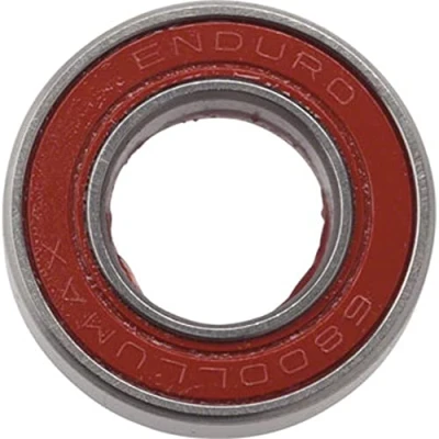 Image of Enduro 6800 LLU Max ABEC 3 Roller Bearing, Black, Steel and Rubber, 10x19x5, Suspension Pivot, 2 Years Spare Part Availability