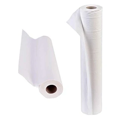 Image of Paper Couch Roll 20&quot; 40M White Hygiene Beauty Salon Massage Table Bed Cover Dual Layer Packaged (Two Rolls)