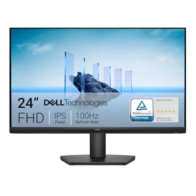 Image of Dell 24 Monitor SE2425HM, Full HD (1920x1080), 100Hz, IPS, 5ms, VESA (100x100mm), HDMI, VGA, 3 Year Warranty, Black